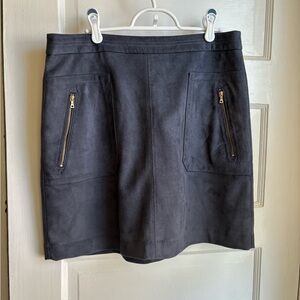 Loft Velvet Mini Skirt